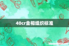 40cr金相组织标准