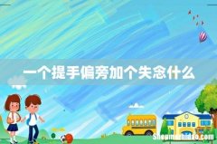 一个提手偏旁加个失念什么