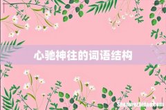 心驰神往的词语结构