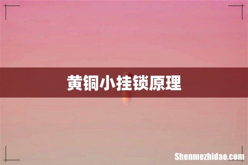 黄铜小挂锁原理