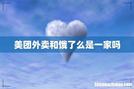 美团外卖和饿了么是一家吗