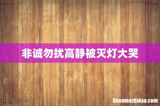 非诚勿扰高静被灭灯大哭