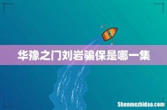 华豫之门刘岩骗保是哪一集