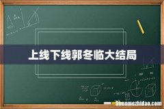 上线下线郭冬临大结局