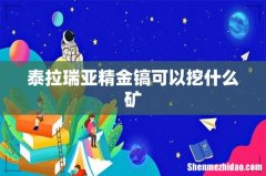 泰拉瑞亚精金镐可以挖什么矿
