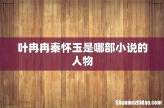 叶冉冉秦怀玉是哪部小说的人物