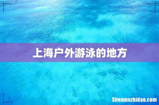 上海户外游泳的地方