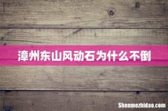 漳州东山风动石为什么不倒