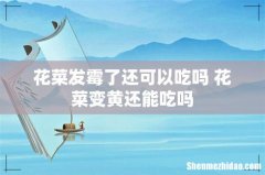 花菜发霉了还可以吃吗 花菜变黄还能吃吗