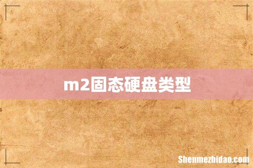 m2固态硬盘类型