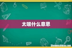 太哏什么意思