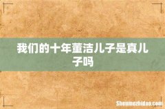 我们的十年董洁儿子是真儿子吗