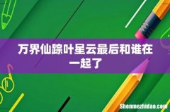万界仙踪叶星云最后和谁在一起了