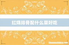 红烧排骨配什么菜好吃