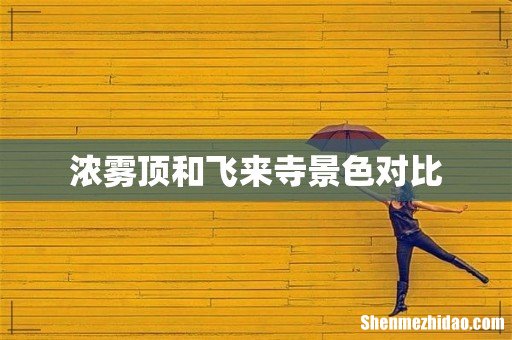 浓雾顶和飞来寺景色对比
