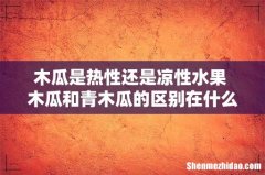 木瓜是热性还是凉性水果 木瓜和青木瓜的区别在什么地方