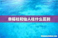 幸福柱和仙人柱什么区别