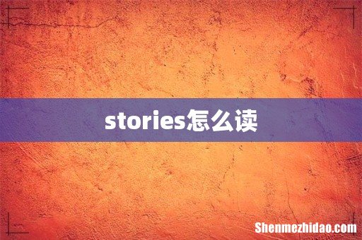 stories怎么读