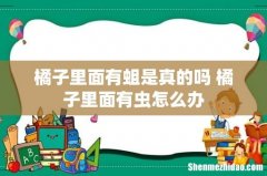 橘子里面有蛆是真的吗 橘子里面有虫怎么办