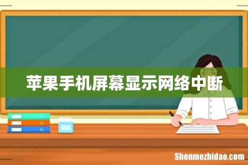 苹果手机屏幕显示网络中断