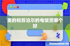 美的和苏泊尔的电饭煲哪个好