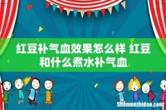 红豆补气血效果怎么样 红豆和什么煮水补气血