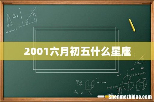 2001六月初五什么星座