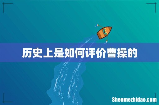 历史上是如何评价曹操的
