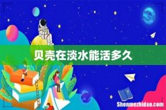贝壳在淡水能活多久