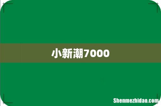 小新潮7000