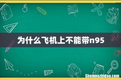 为什么飞机上不能带n95