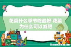 花菜什么季节吃最好 花菜为什么可以减肥