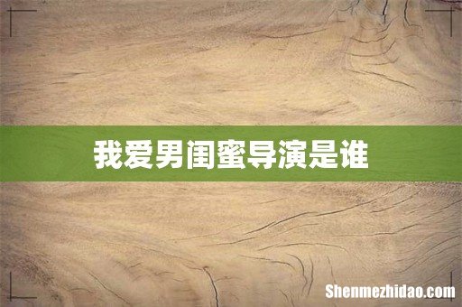 我爱男闺蜜导演是谁