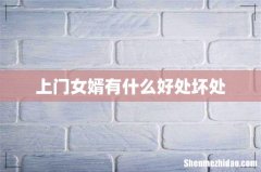 上门女婿有什么好处坏处