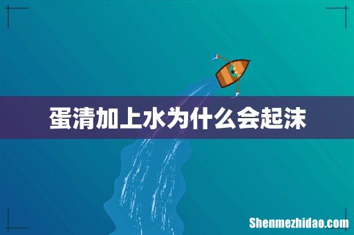 蛋清加上水为什么会起沫