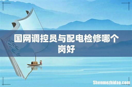 国网调控员与配电检修哪个岗好
