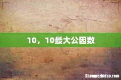 10，10最大公因数