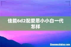 佳能6d2配爱思小小白一代怎样