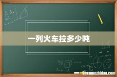 一列火车拉多少吨