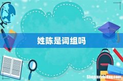 姓陈是词组吗