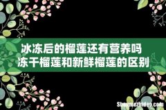 冰冻后的榴莲还有营养吗 冻干榴莲和新鲜榴莲的区别