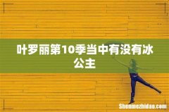 叶罗丽第10季当中有没有冰公主