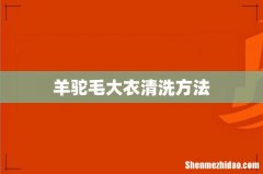 羊驼毛大衣清洗方法