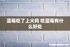 蓝莓吃了上火吗 吃蓝莓有什么好处