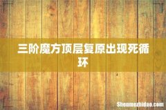 三阶魔方顶层复原出现死循环