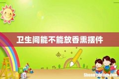 卫生间能不能放香熏摆件
