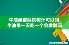 牛油果猕猴桃榨汁可以吗 牛油果一天吃一个会发胖吗