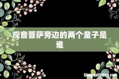 观音菩萨旁边的两个童子是谁