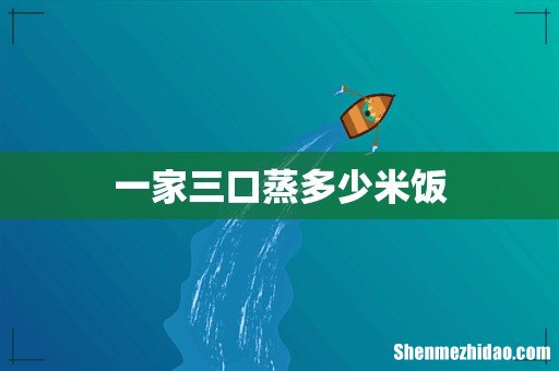 一家三口蒸多少米饭