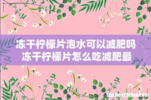 冻干柠檬片泡水可以减肥吗 冻干柠檬片怎么吃减肥最快